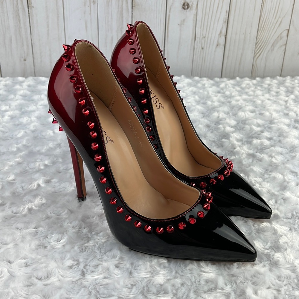 Women’s Wetkiss Red and Black Stiletto Heels